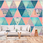 Paris Prix Papier Peint  Oriental Triangles. Coloris disponibles : Multicolore