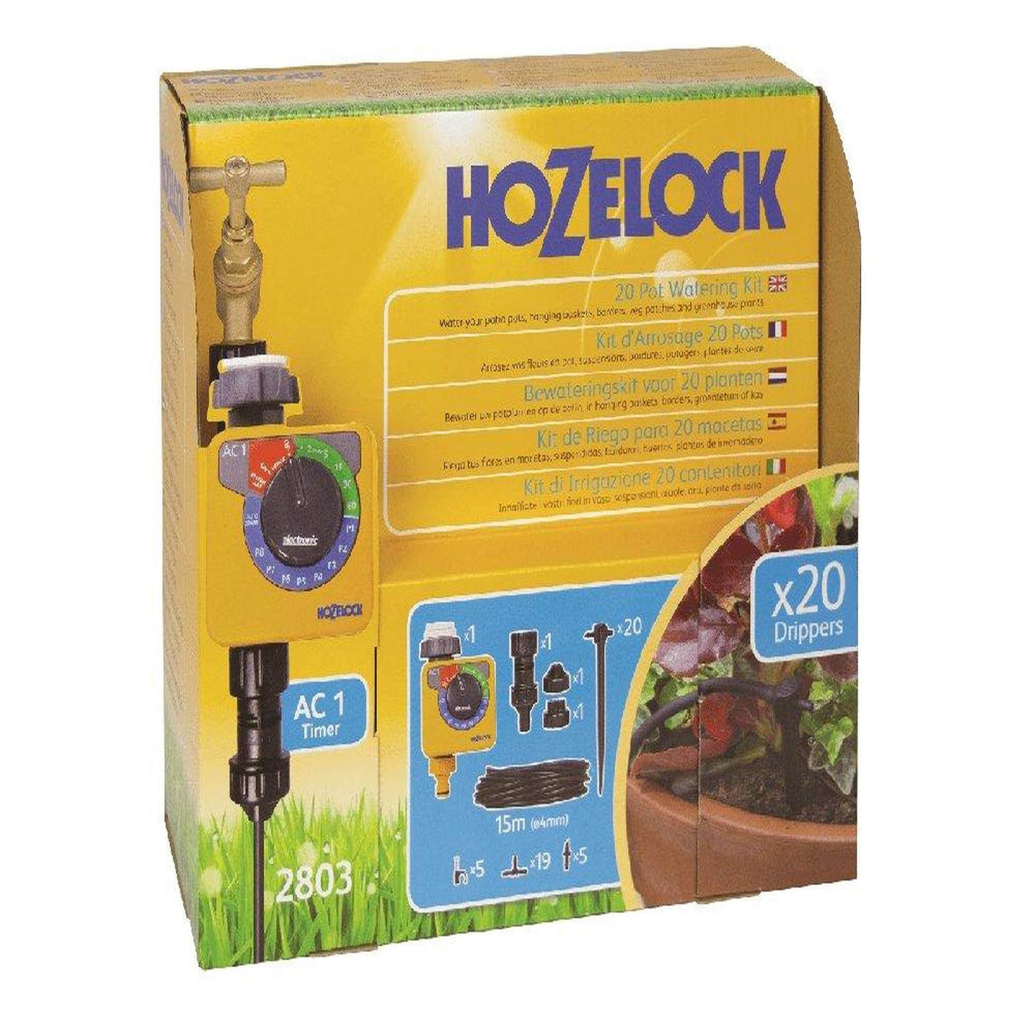Hozelock Kit d'arrosage automatique Micro Irrigation 20 pots