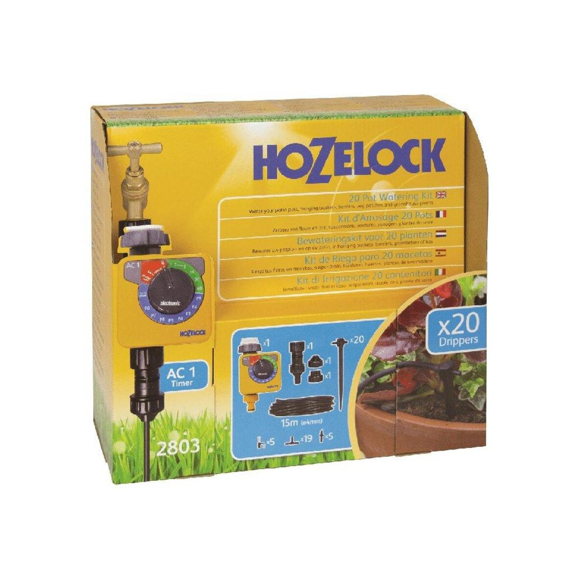 Hozelock Kit d'arrosage automatique Micro Irrigation 20 pots
