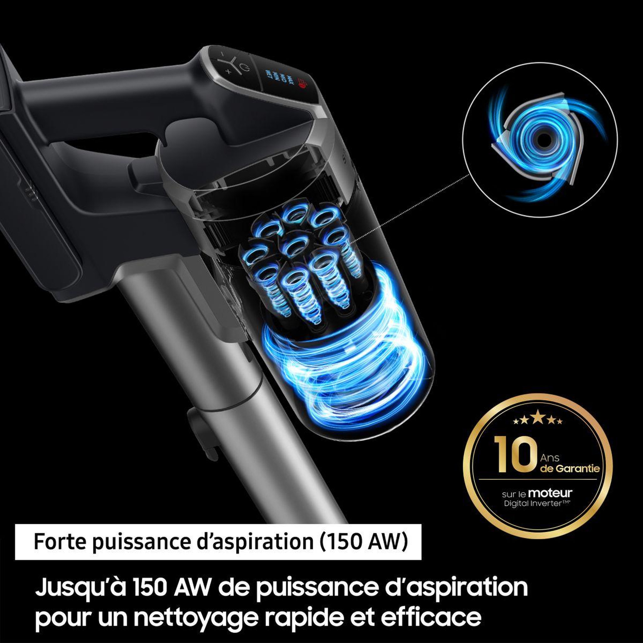 Voir la diapositive 5 : Samsung Aspirateur balai jet 60 turbo vs15a6031r1