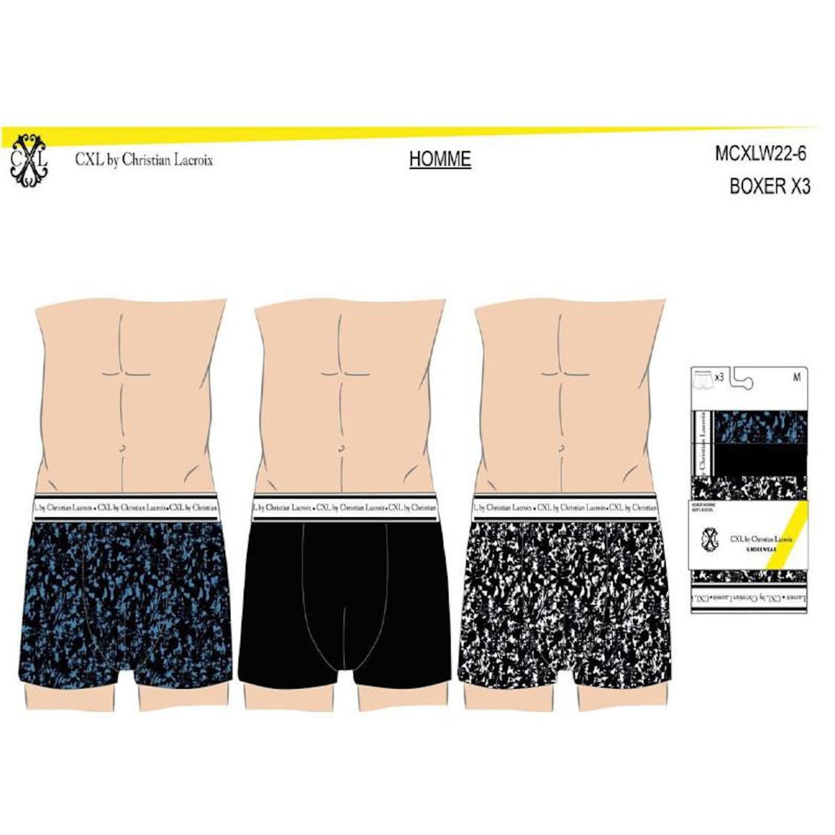 Christian Lacroix Boxer CXL By LACROIX X3