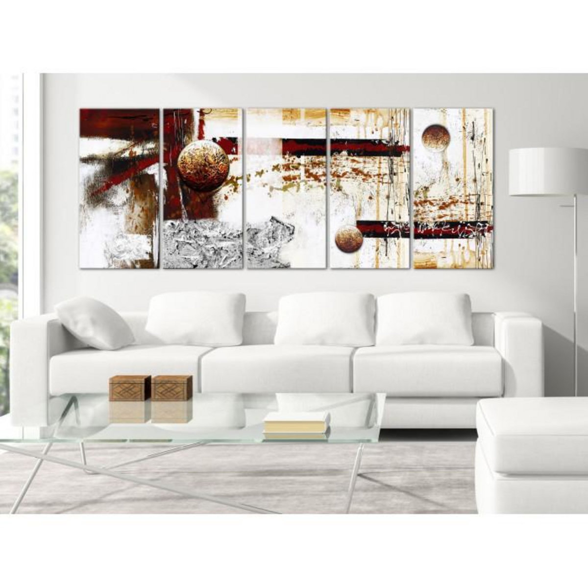 Paris Prix Tableau 5 Panneaux  Dynamics in Space Narrow