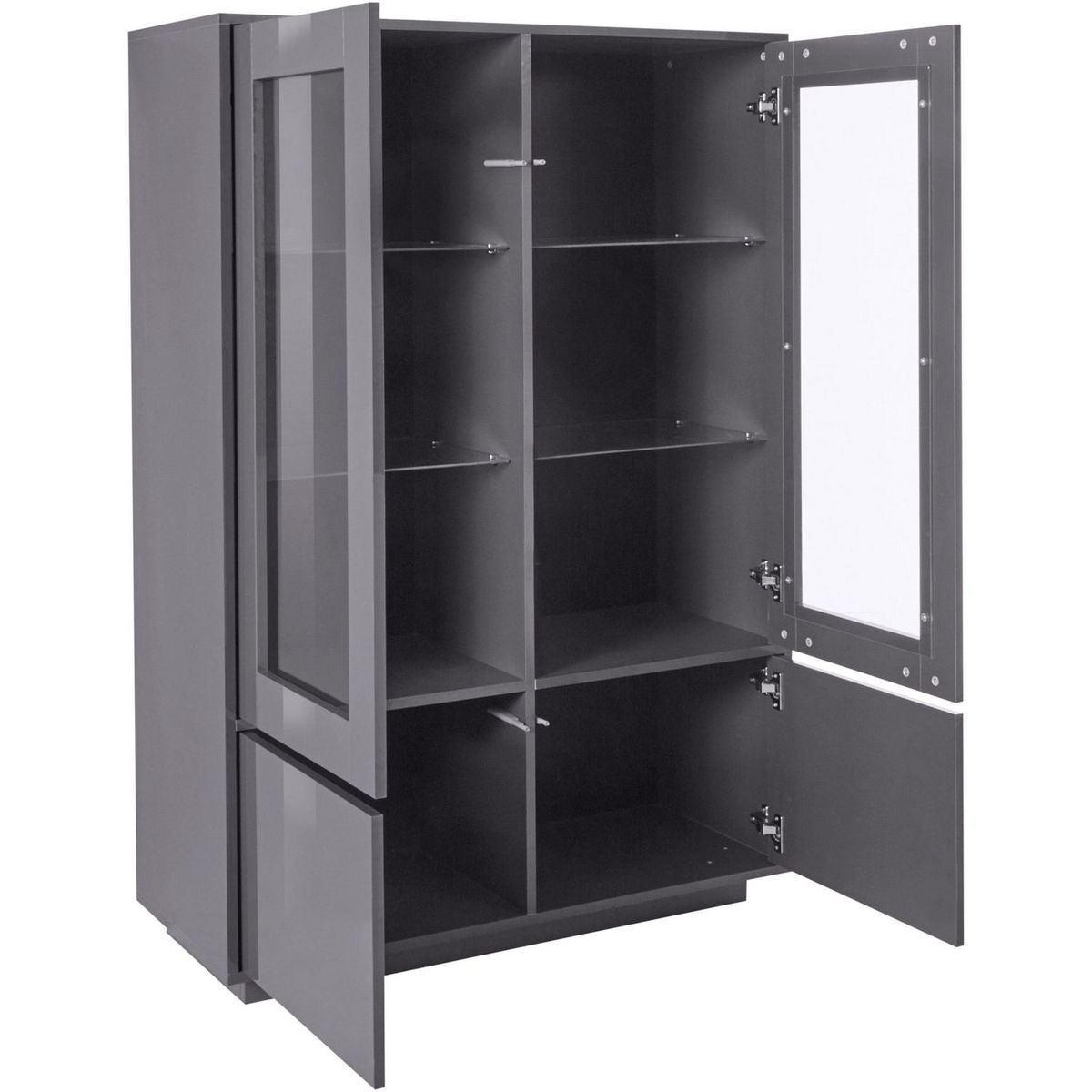 Vitrine moderne 4 portes 100 cm LUCERA
