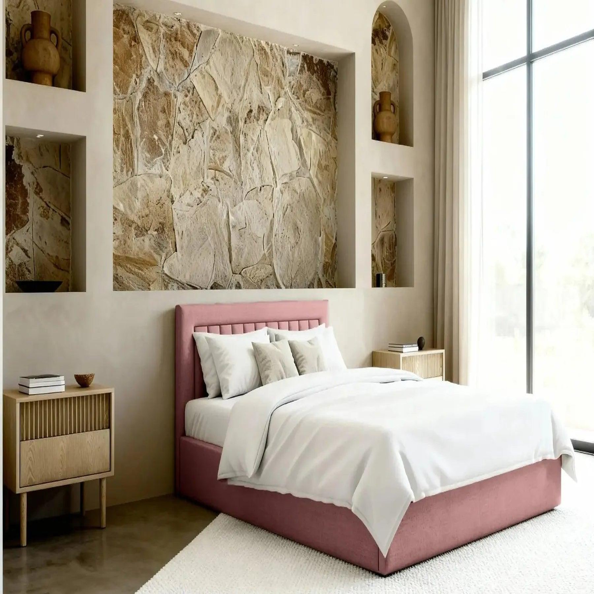 Voir la diapositive 5 : CASANOVA PARIS Camille - lit coffre tissu velours