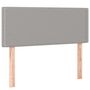 Voir la diapositive 2 : VIDAXL Tete de lit Gris clair 100x5x78/88 cm Tissu