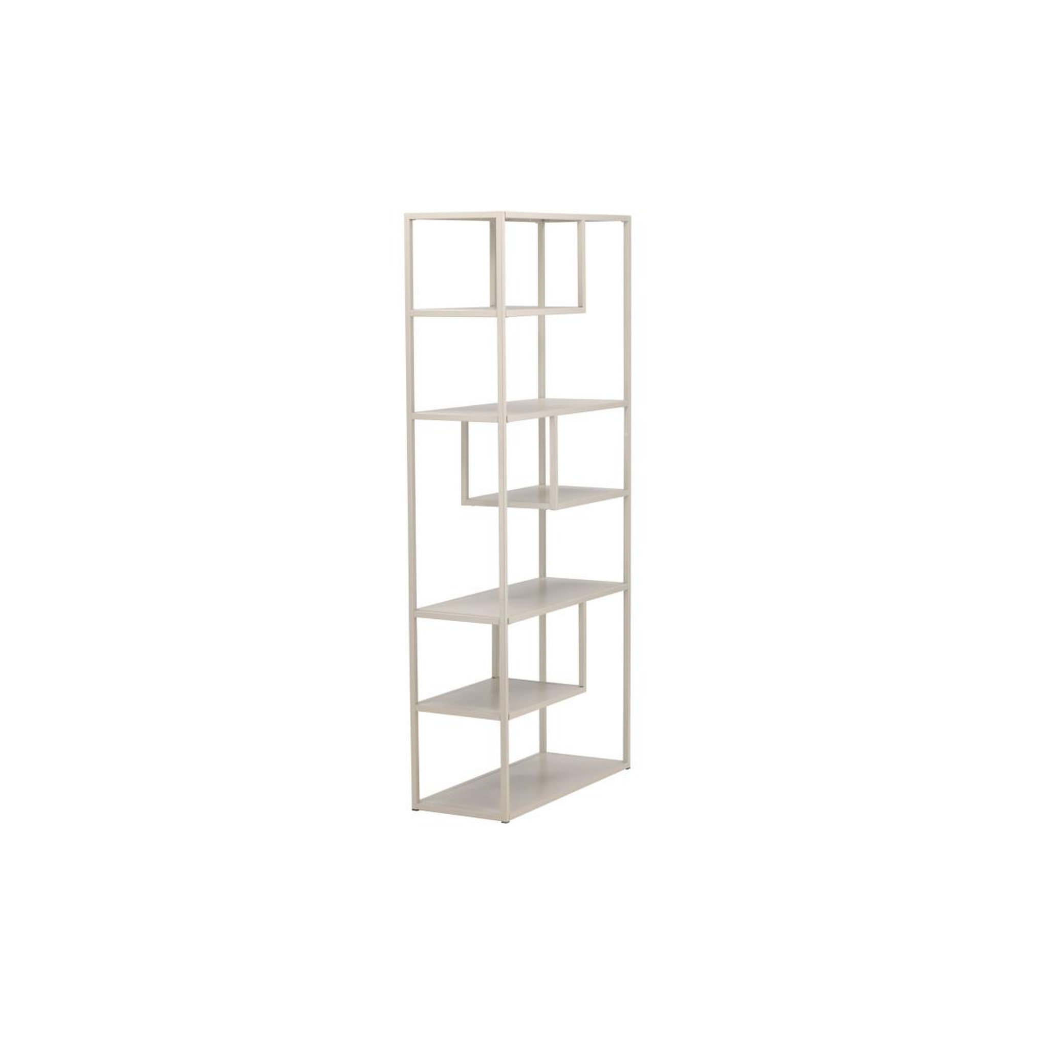 Voir la diapositive 2 : Paris Prix Étagère Bibliothèque 6 Niveaux  Staal  188cm Beige