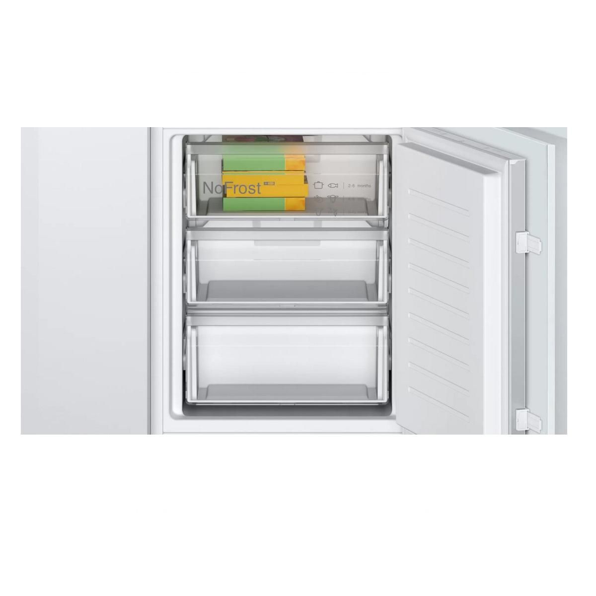 BOSCH Réfrigérateur combiné intégrable à glissières 260l blanc - KIN86NSE0