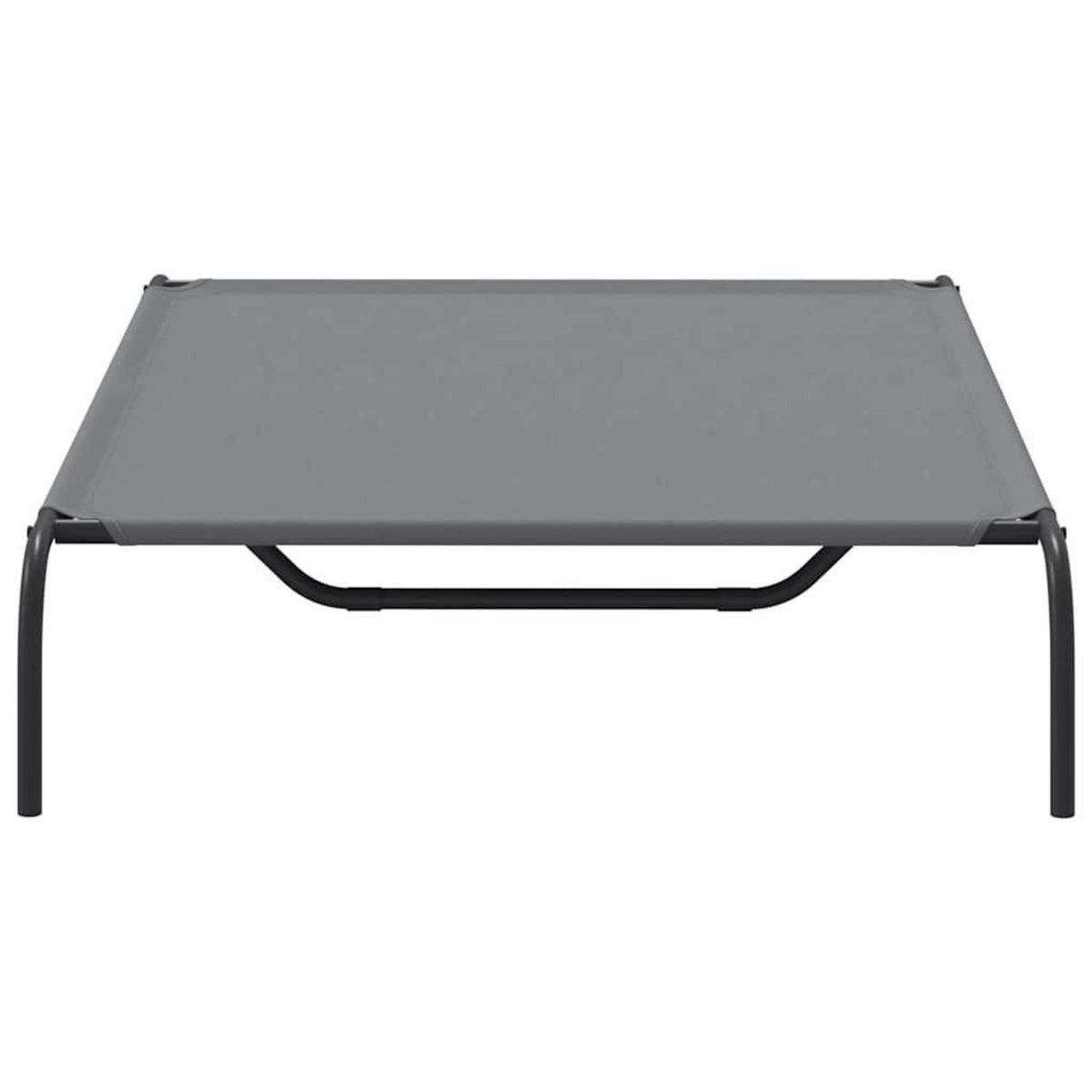 VIDAXL Lit sureleve pour chien gris 130x80x20 cm tissu oxford et acier