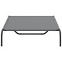 Voir la diapositive 5 : VIDAXL Lit sureleve pour chien gris 130x80x20 cm tissu oxford et acier