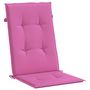 Voir la diapositive 5 : VIDAXL Coussins de chaise de jardin a dossier haut lot de 2 rose tissu