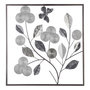 Voir la diapositive 1 : ATMOSPHERA Décoration Murale Métal  Fleurs  50cm Argent
