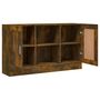 Voir la diapositive 5 : VIDAXL Buffet Chene fume 120x30,5x70 cm Bois d'ingenierie