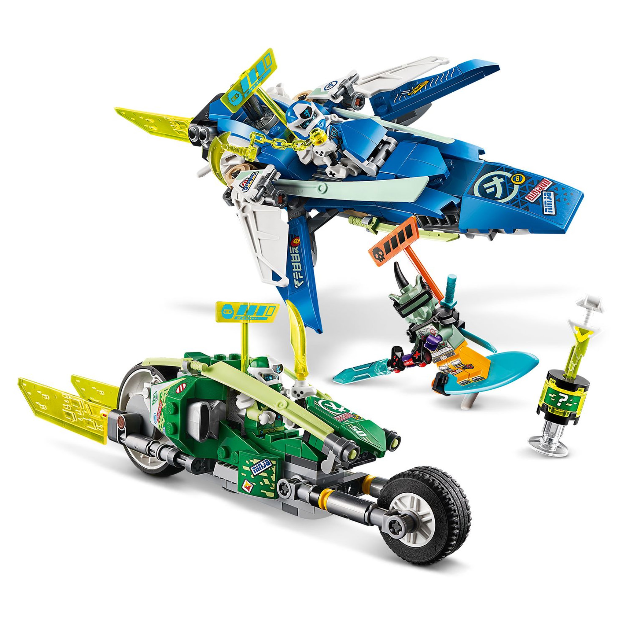 Voir la diapositive 5 : LEGO Ninjago 71709 Les bolides de Jay et Lloyd