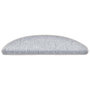Voir la diapositive 3 : VIDAXL Tapis d'escalier 30 pcs gris clair 56x17x3 cm