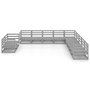 Voir la diapositive 3 : VIDAXL Salon de jardin 11 pcs gris bois de pin massif