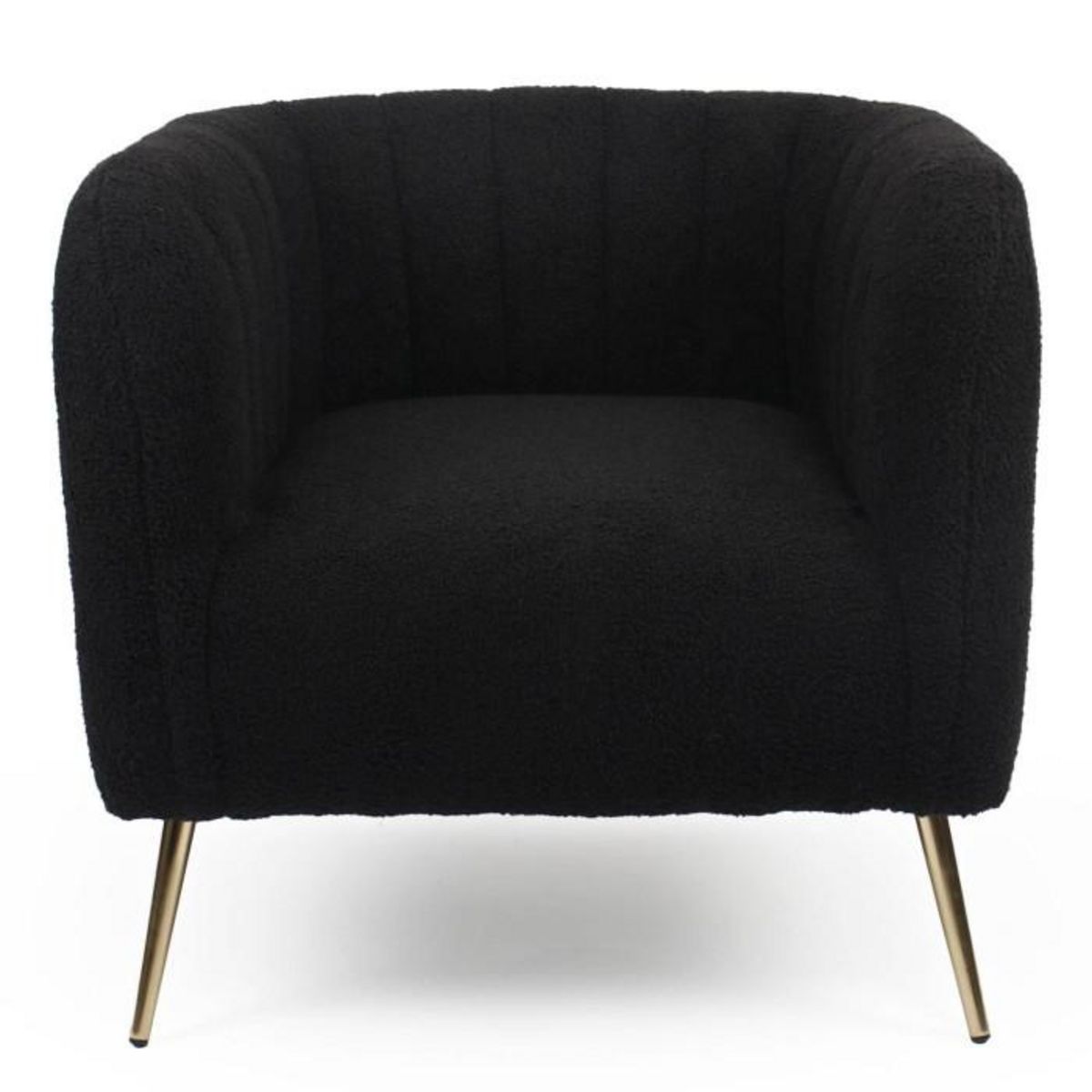 Paris Prix Fauteuil Design Bouclette  Reuben  75cm Noir