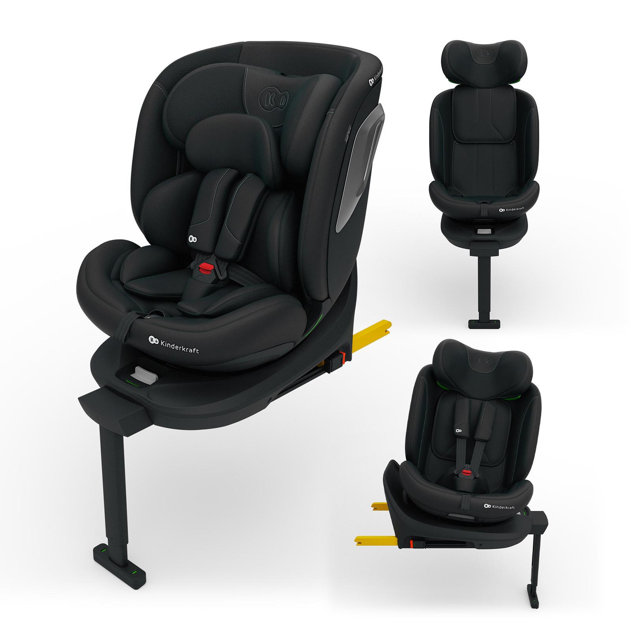 Voir la diapositive 2 : KINDERKRAFT Siège auto I-360 2 PLUS i-Size 40-150 cm, rotation 360°, ISOFIX, dos et face route, 4-en-1