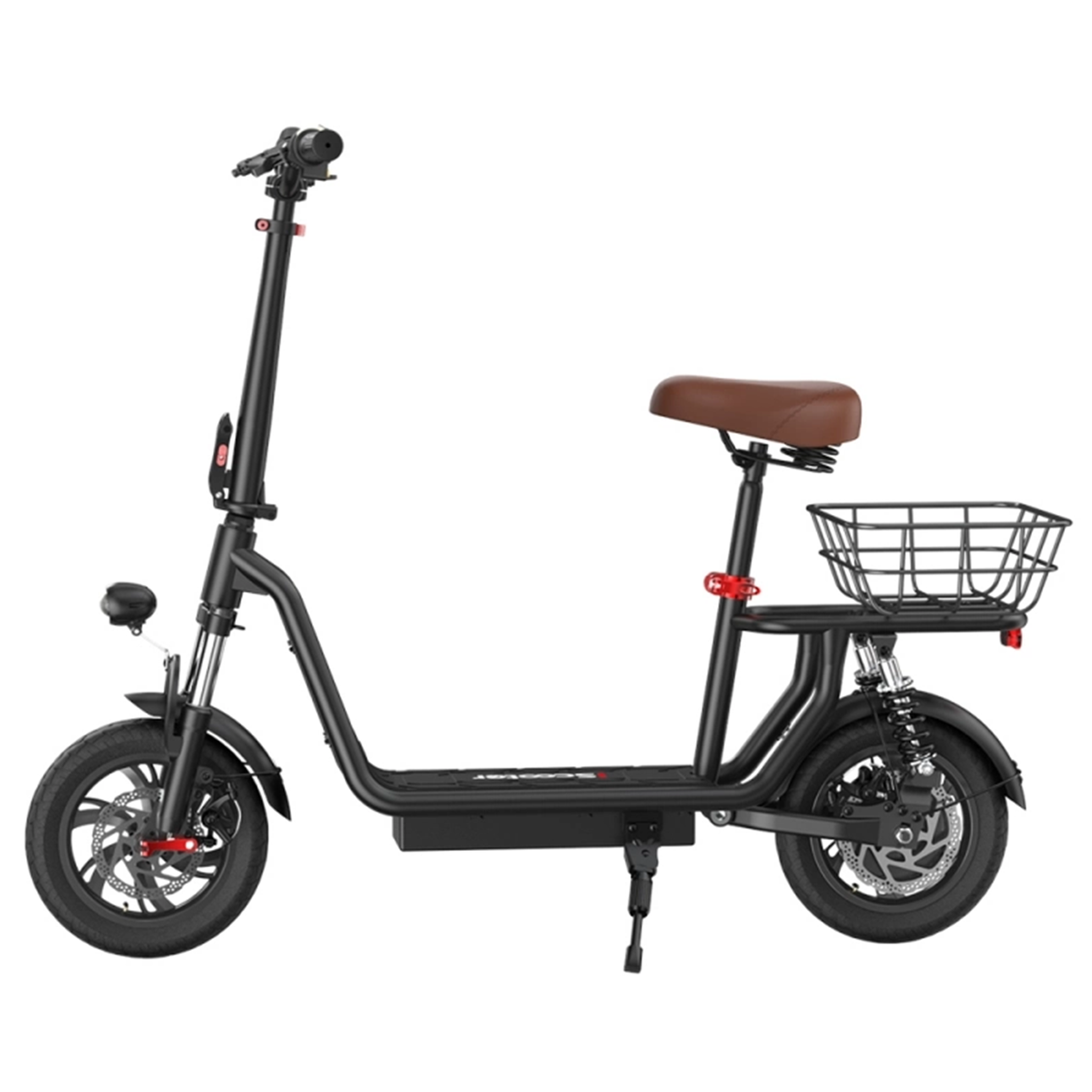 ISCOOTER iScooter i12 Trottinette électrique urbaine, 500 W, 36 V 7,5 Ah, 25 km/h, pneus de 12 pouces. Coloris disponibles : Vert, Noir