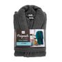 Voir la diapositive 6 : Paris Prix Peignoir Col Châle en Coton  Tendresse  Anthracite