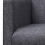 Voir la diapositive 2 : VIDAXL Banc avec coussin rembourre tissu hevea gris fonce