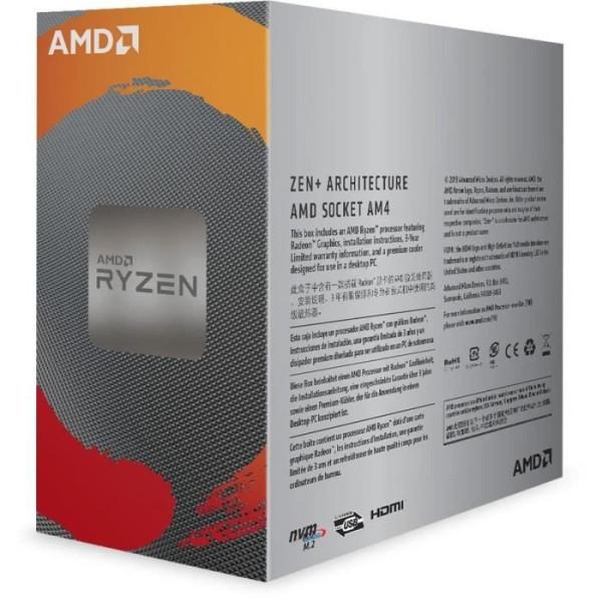 Voir la diapositive 3 : AMD AMD Processeur Ryzen 3 3200G Wraith Stealth cooler