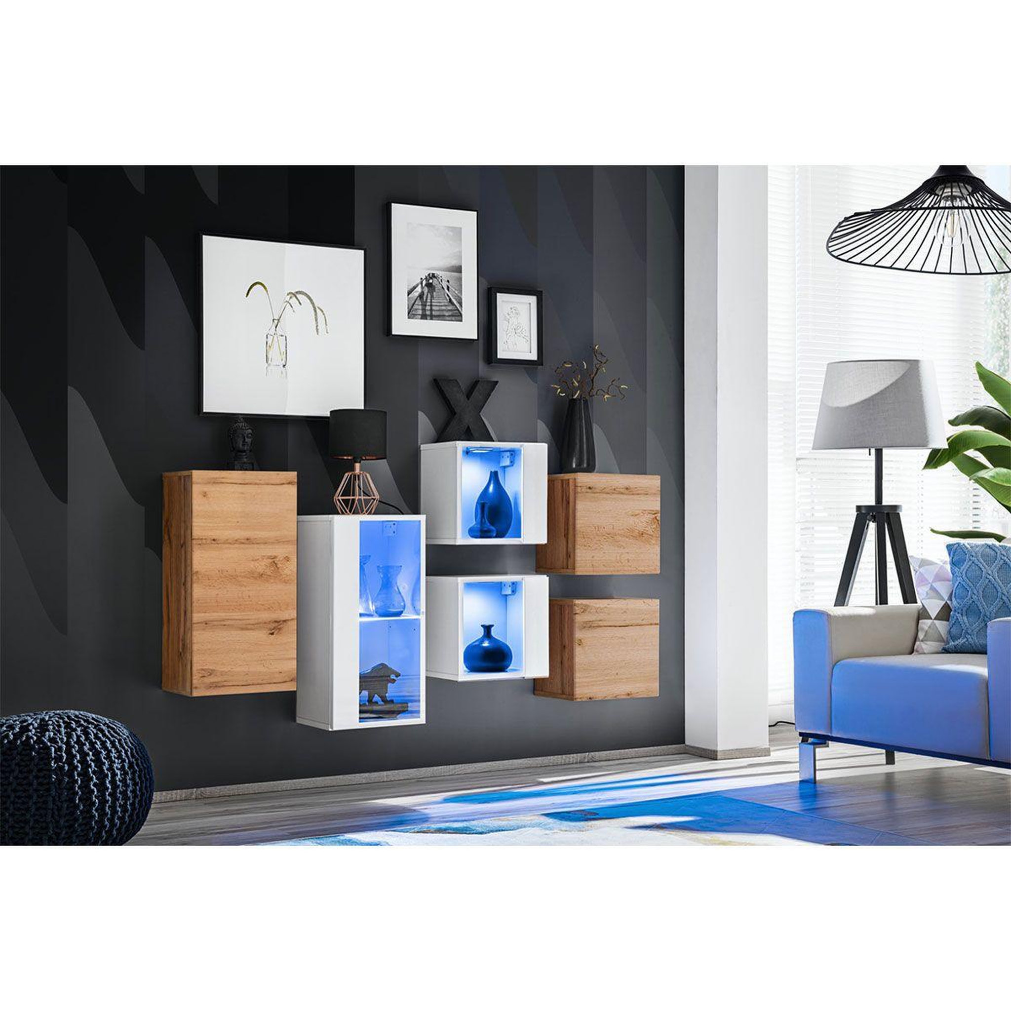 Voir la diapositive 2 : Paris Prix Meuble de rangement  switch sbiv  320cm naturel & blanc