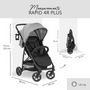 Voir la diapositive 2 : HAUCK Poussette Shopper Rapid 4R Plus - Gris