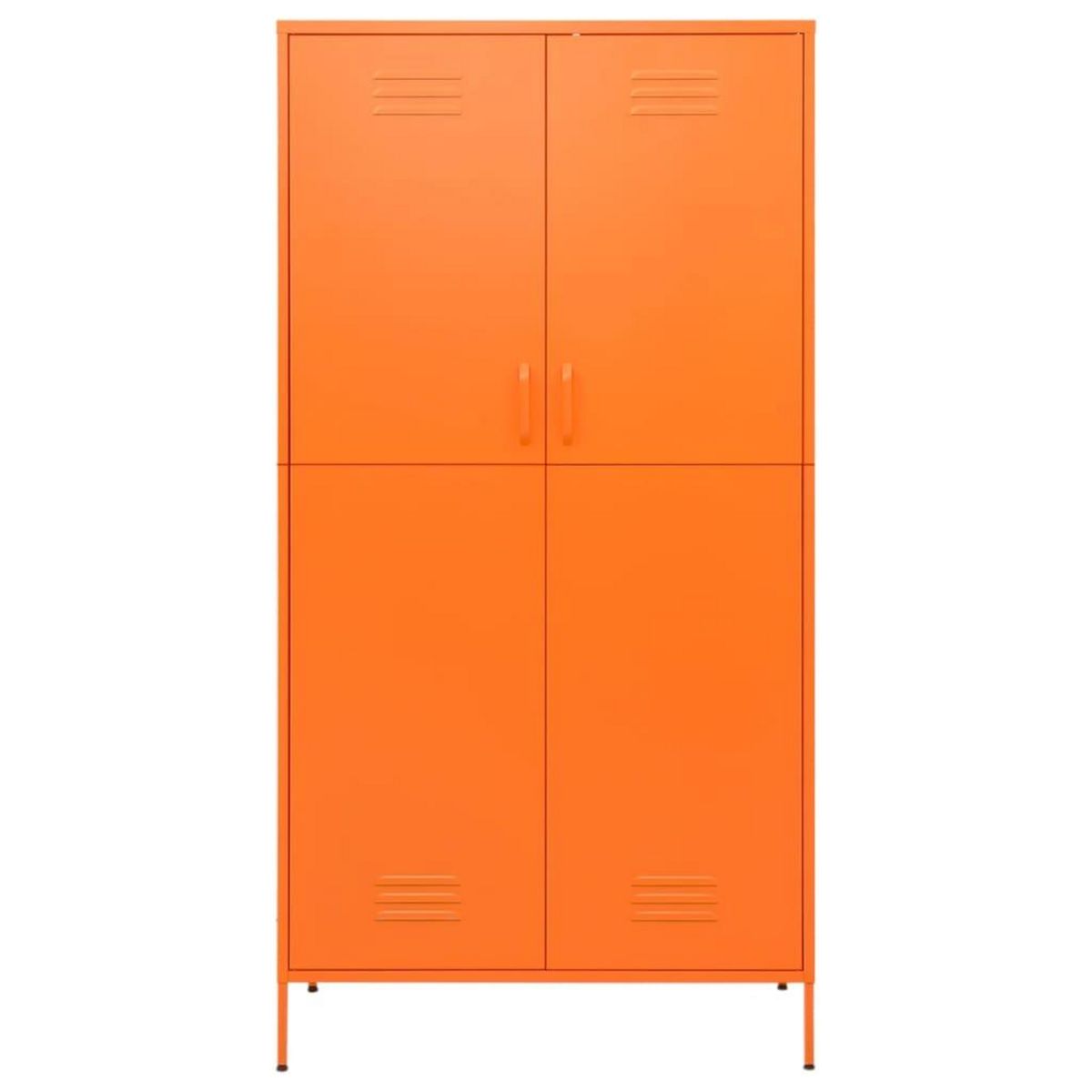 VIDAXL Garde-robe Orange 90x50x180 cm Acier