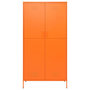 Voir la diapositive 3 : VIDAXL Garde-robe Orange 90x50x180 cm Acier
