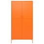 Voir la diapositive 3 : VIDAXL Garde-robe Orange 90x50x180 cm Acier