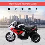 BMW Moto électrique pour enfants 3 roues 6 V 2,5 Km/h effets lumineux et sonores rouge BMW S1000 RR