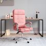 Voir la diapositive 1 : VIDAXL Fauteuil de massage inclinable de bureau Rose Similicuir