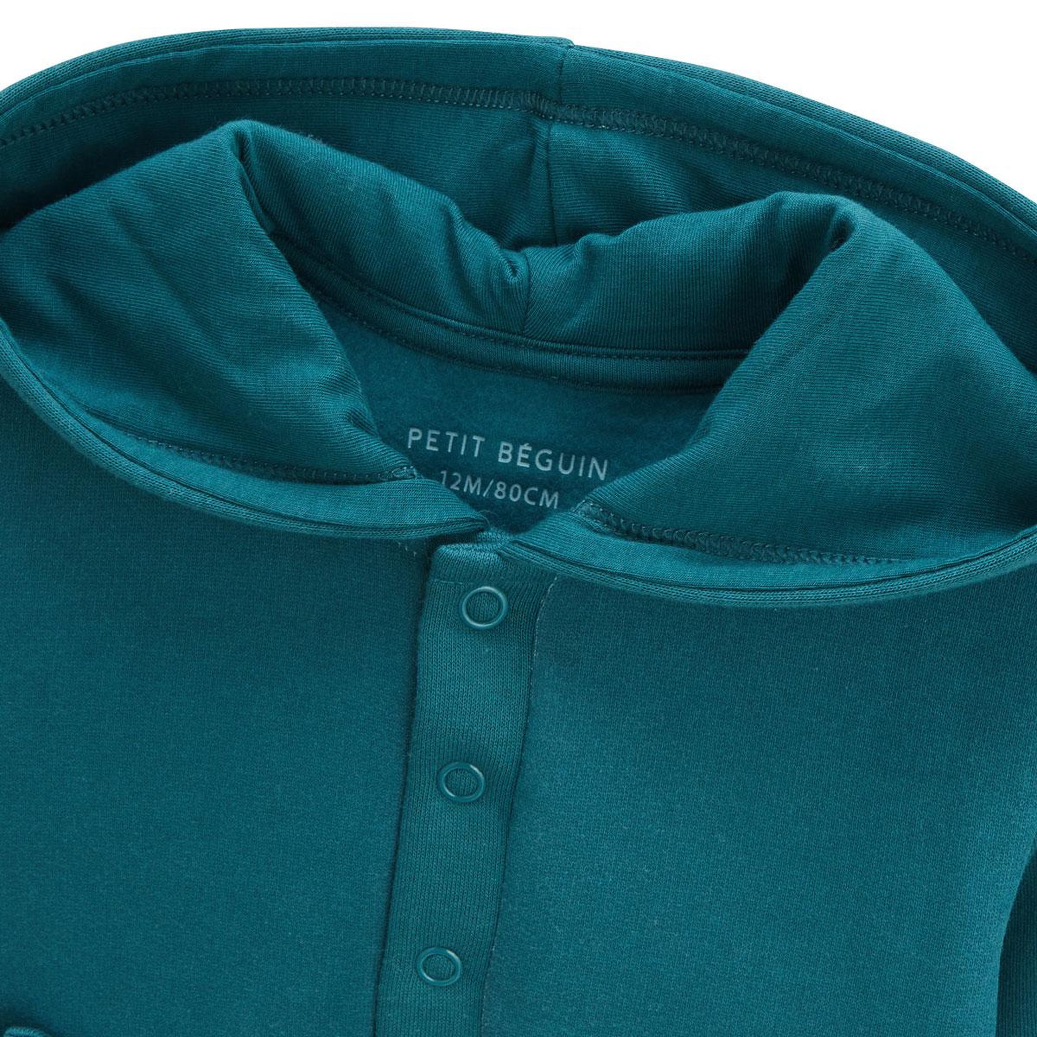Voir la diapositive 4 : PETIT BEGUIN Ensemble bébé sweat-shirt à capuche et pantalon en molleton roméo