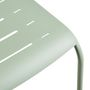 Voir la diapositive 2 : GARDENSTAR Chaise de jardin - Acier - Vert pâle et imitation bois
