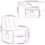 Voir la diapositive 6 : VIDAXL Fauteuil inclinable de massage Rouge bordeaux Tissu