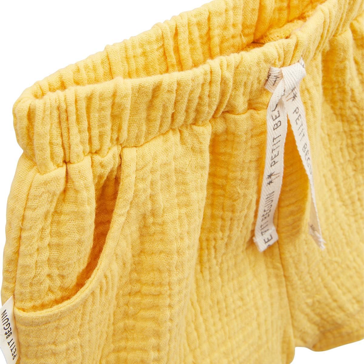 Petit Béguin Short bébé en gaze de coton Petit Envahisseur