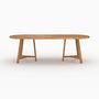Voir la diapositive 6 : Rendez vous déco Table de jardin ovale en bois de teck recyclé 10 personnes-Bora