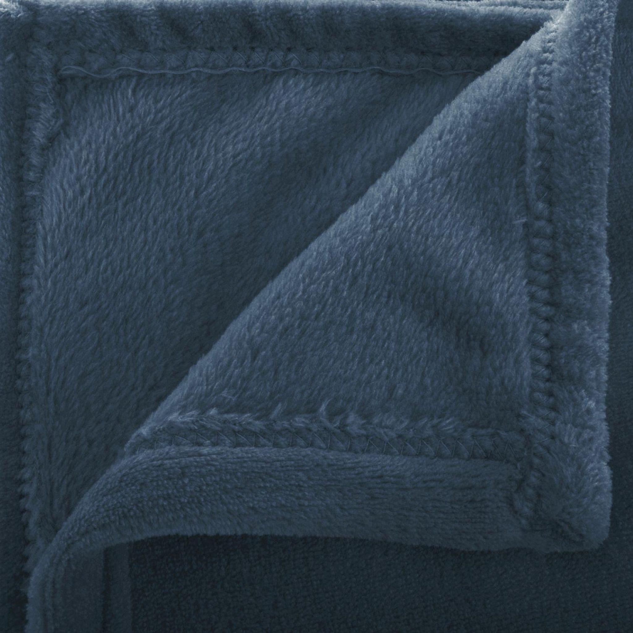 Voir la diapositive 2 : ATMOSPHERA Grand Plaid en flanelle uni