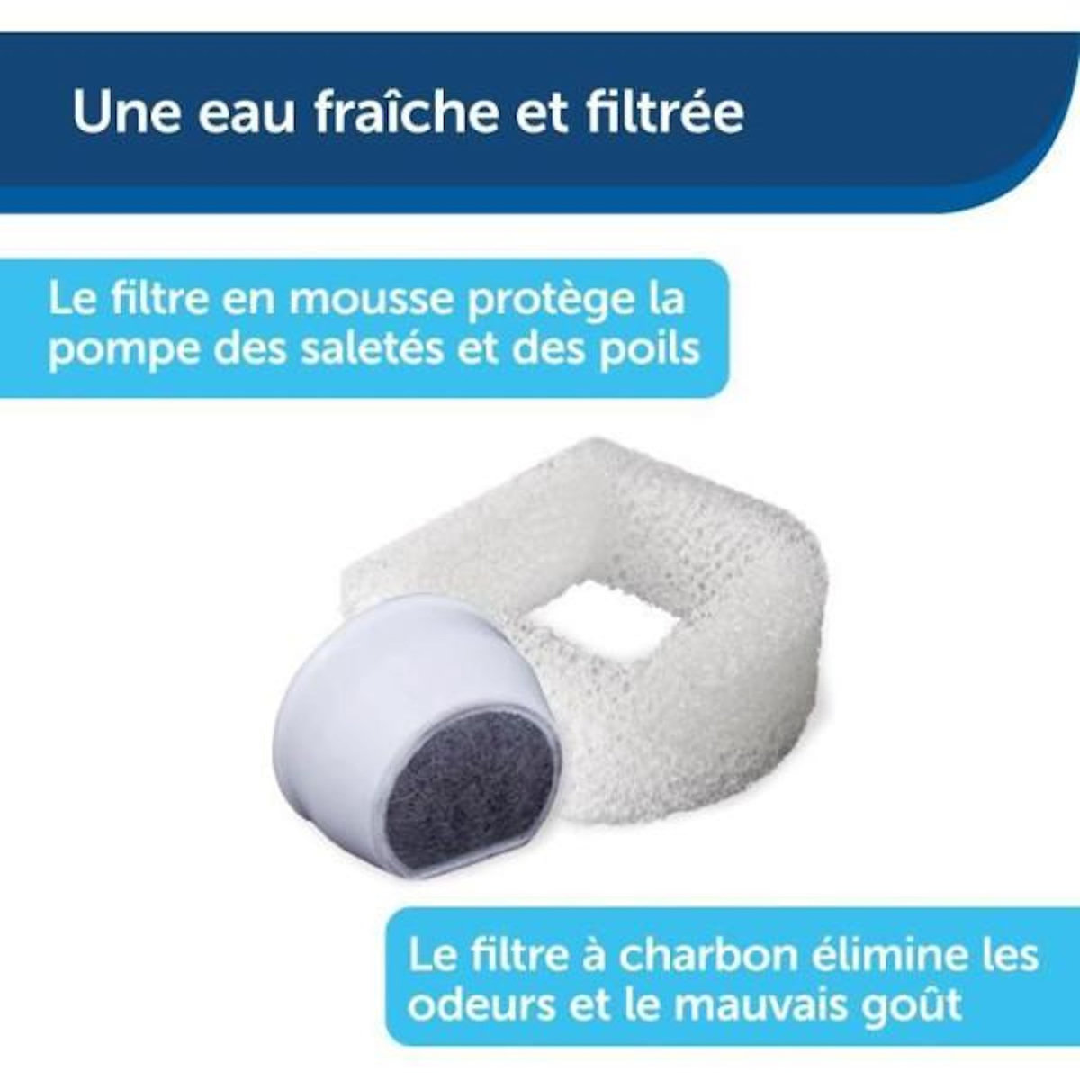 PETSAFE PetSafe - Fontaine Drinkwell 7,5 litres pour Grandes Races de Chiens/Plusieurs Animaux de Compagnie, Facile a Nettoyer et