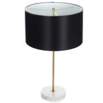 Paris Prix Lampe à Poser Design  Piona  65cm Noir & Or