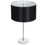 Voir la diapositive 1 : Paris Prix Lampe à Poser Design  Piona  65cm Noir & Or