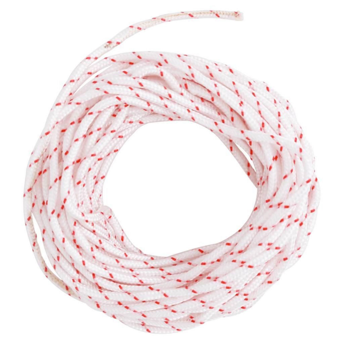 VIDAXL Cordon de demarrage a tirer blanc et rouge Ø3 mm 10 m nylon
