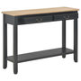 Voir la diapositive 2 : VIDAXL Table console Noir 110x35x80 cm Bois