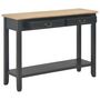 Voir la diapositive 2 : VIDAXL Table console Noir 110x35x80 cm Bois