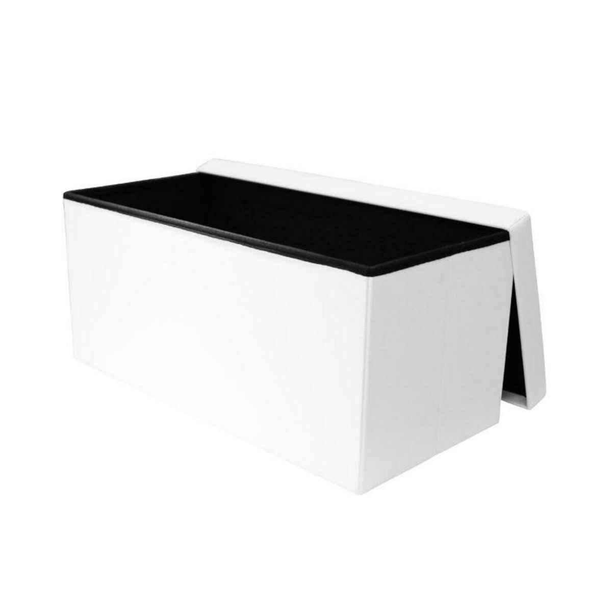 Paris Prix Banquette Coffre Pliable Design  Alana  76cm Blanc