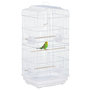Voir la diapositive 1 : PAWHUT Cage à oiseaux volière avec mangeoires perchoirs plateau amovible 2 portes dim. 46,5L x 35,5l x 92H cm métal blanc