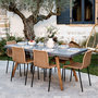 Voir la diapositive 5 : MAISON PAVANE Lot de 2 chaises intérieur/extérieur en résine tressée naturelle-Sirivara