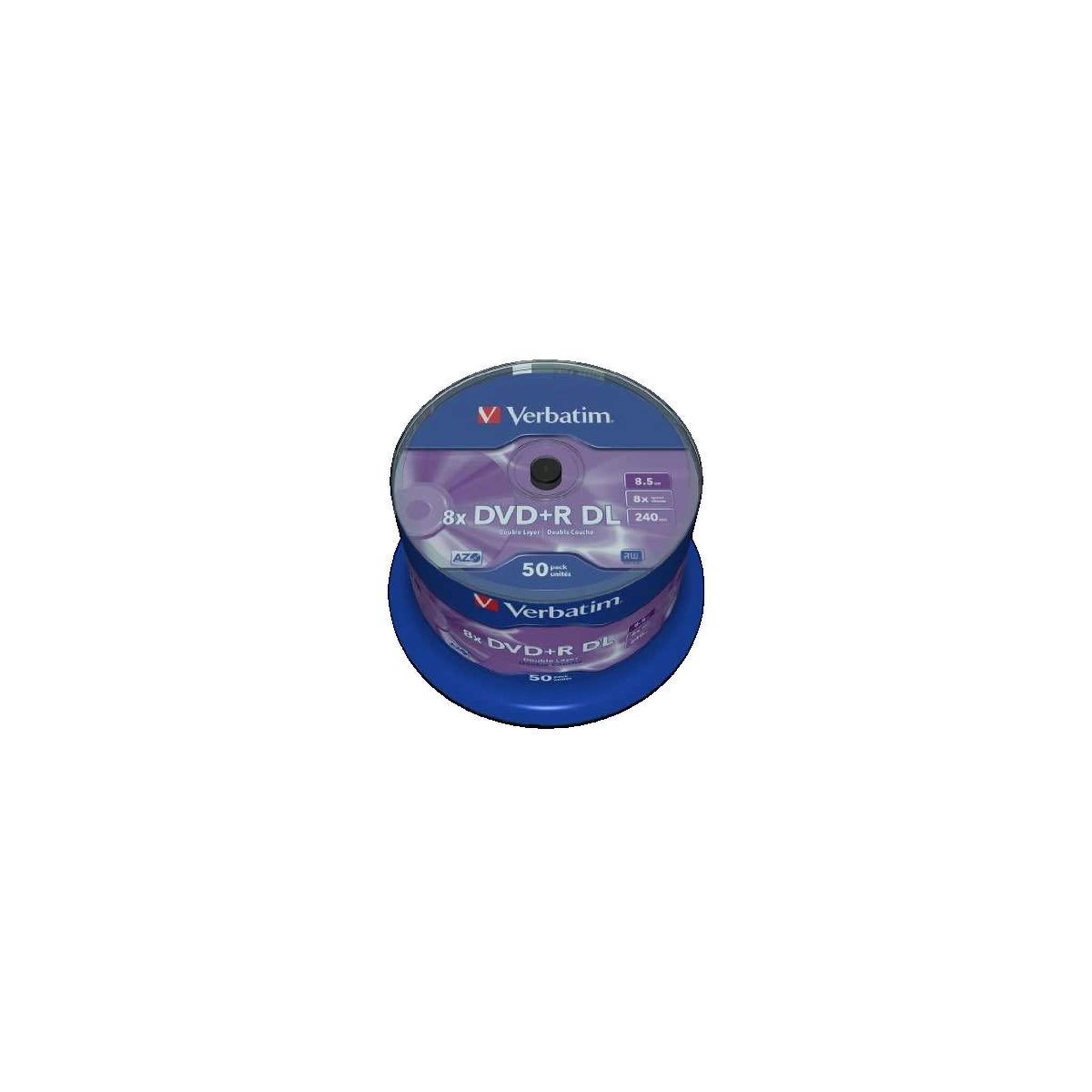 Verbatim DVD+R Verbatim Double Layer 8x Argent Mat