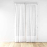 Paris Prix Paire de Voilages Passe-Tringle  Karla  70x200cm Blanc