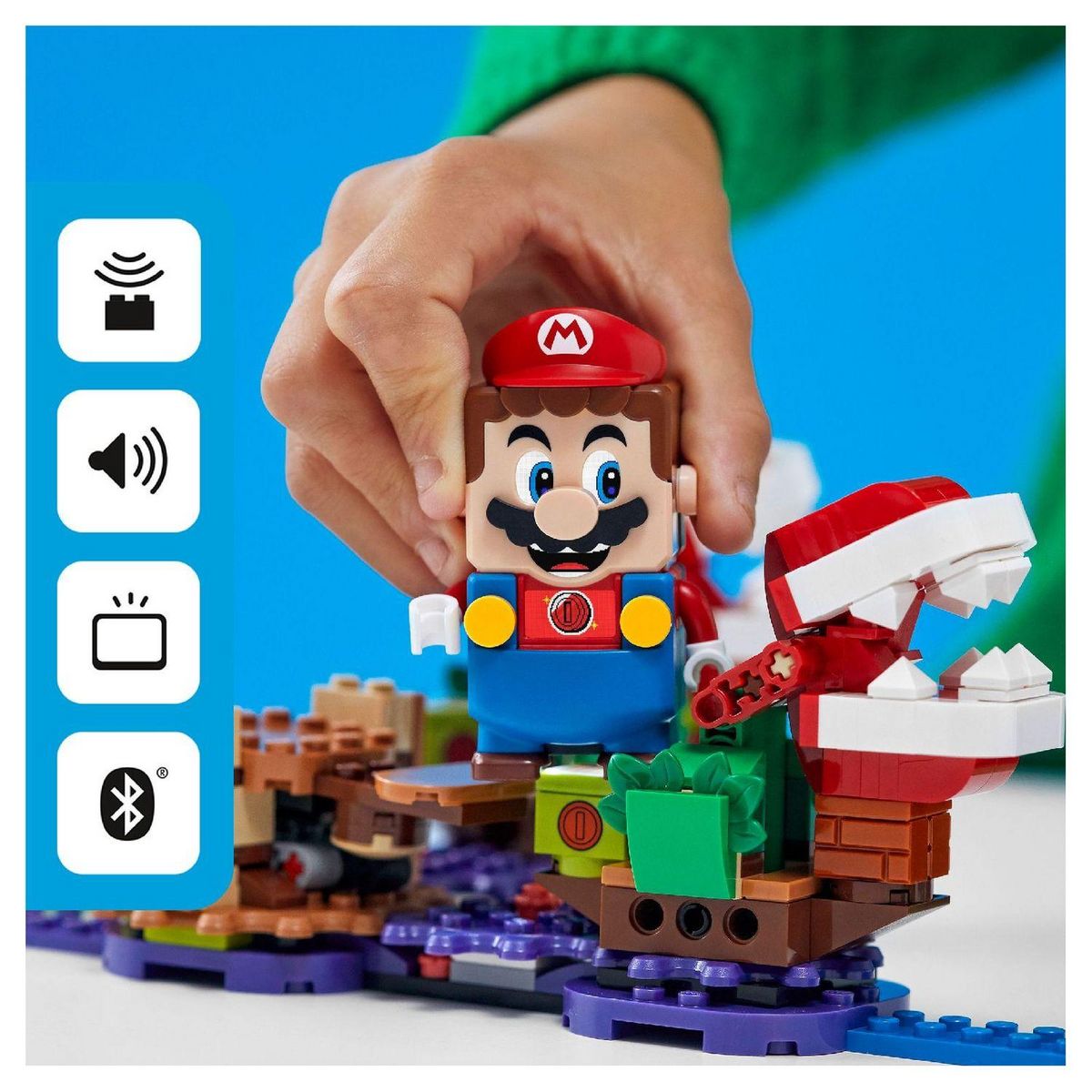 LEGO Super Mario 71382 Ensemble d'extension Le défi de la Plante Piranha